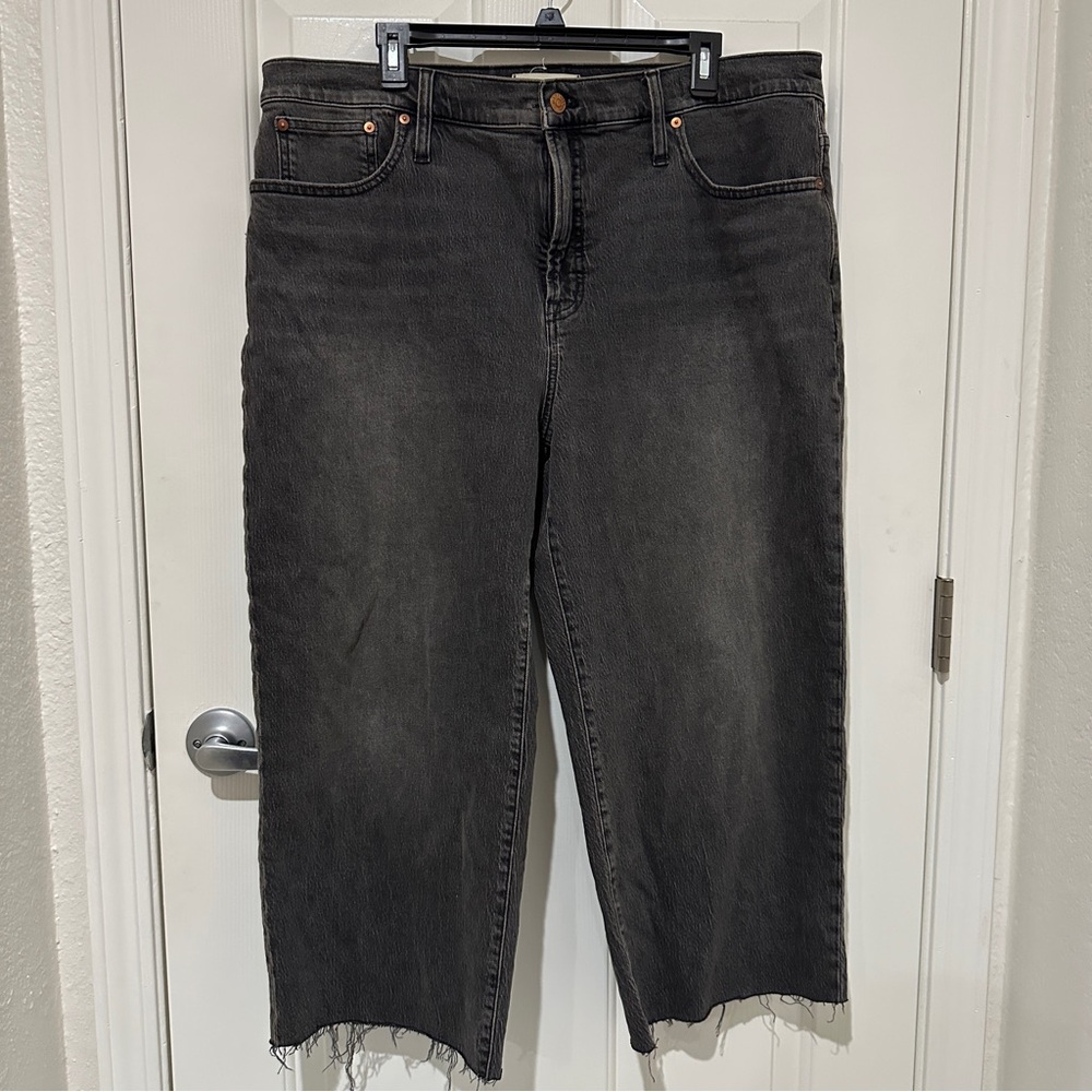 Madewell Perfect Vintage Wide Leg Crop Jean 33 - modified to 23 inch inseam